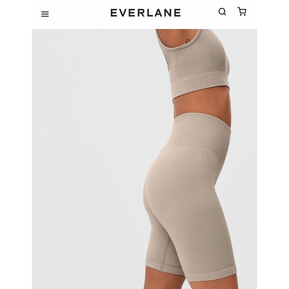Everlane Pants - New Everlane The Seamless Bike Shorts in Burnt Sugar Women's Sz M/L Active NWT